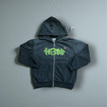 HBN “Bubble Logo” Zip Hoodie (Black)